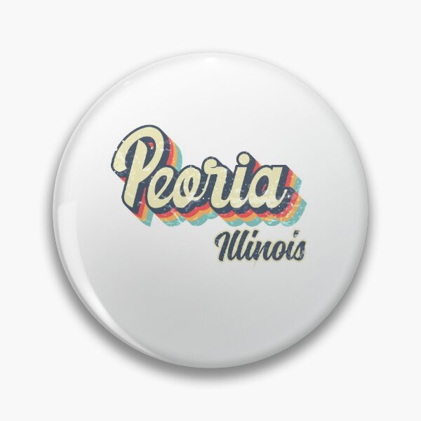 Item preview, Peoria City Illinois Retro Vintage 70s rainbow designed and sold by Teelogic.