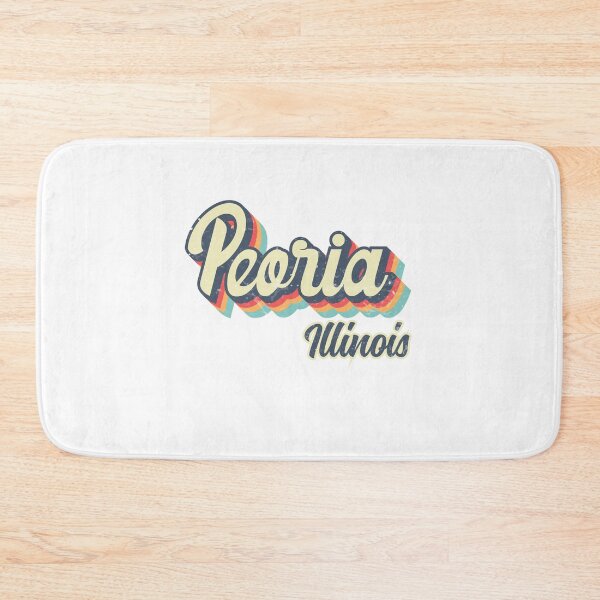 Item preview, Peoria City Illinois Retro Vintage 70s rainbow designed and sold by Teelogic.