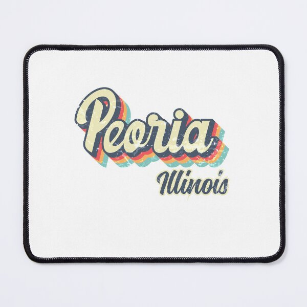 Item preview, Peoria City Illinois Retro Vintage 70s rainbow designed and sold by Teelogic.