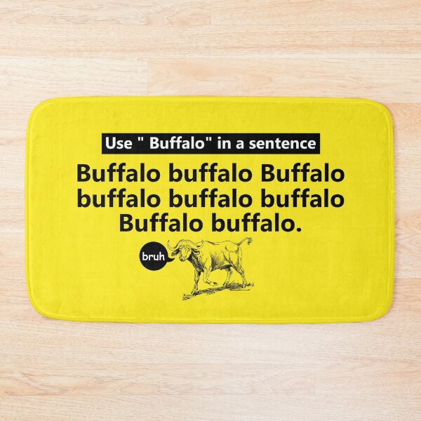 Aperçu de l'œuvre buffle buffle buffle buffle buffle buffle buffle buffle créée et vendue par DaltonSays.