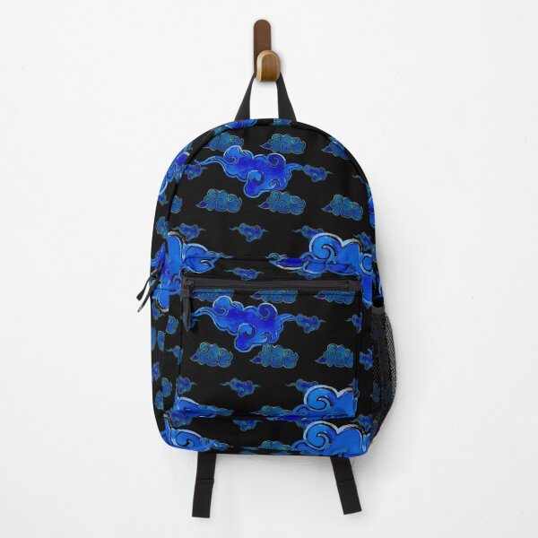 Item preview, oriental clouds pattern, black background designed and sold by AnnaBaldon.