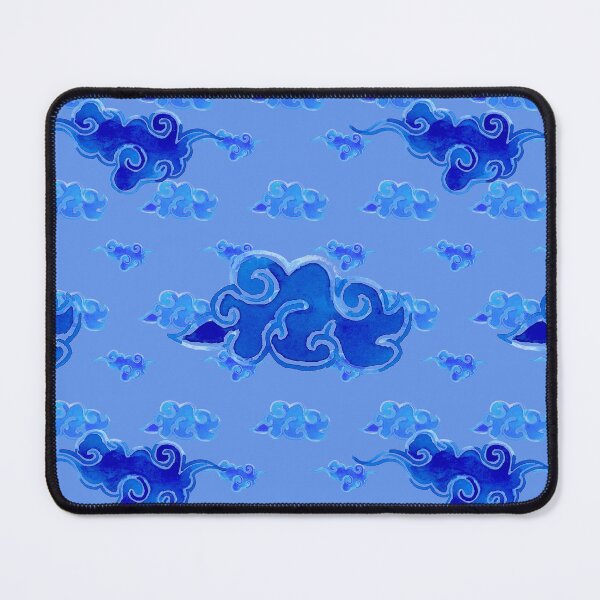 Item preview, oriental clouds pattern, light blue background designed and sold by AnnaBaldon.