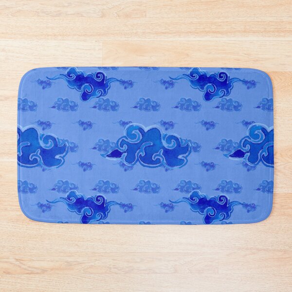 Item preview, oriental clouds pattern, light blue background designed and sold by AnnaBaldon.