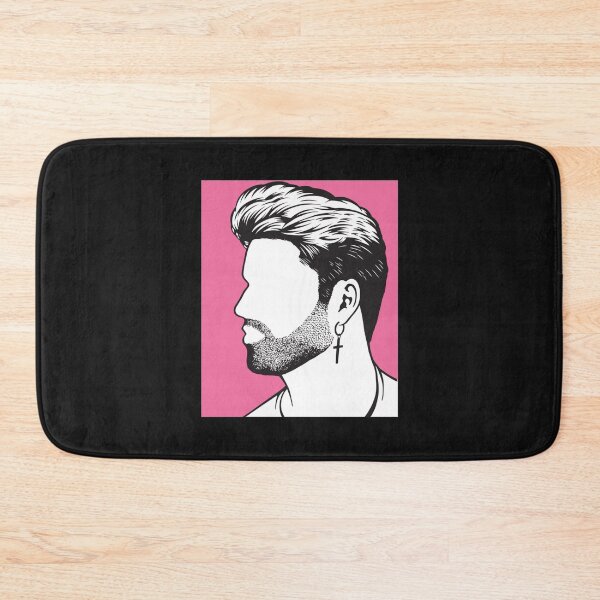 Item preview, Pink background George michael image black gift designed and sold by shirtquarter.