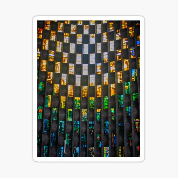 Baptistry Window - Coventry Cathedral Sticker