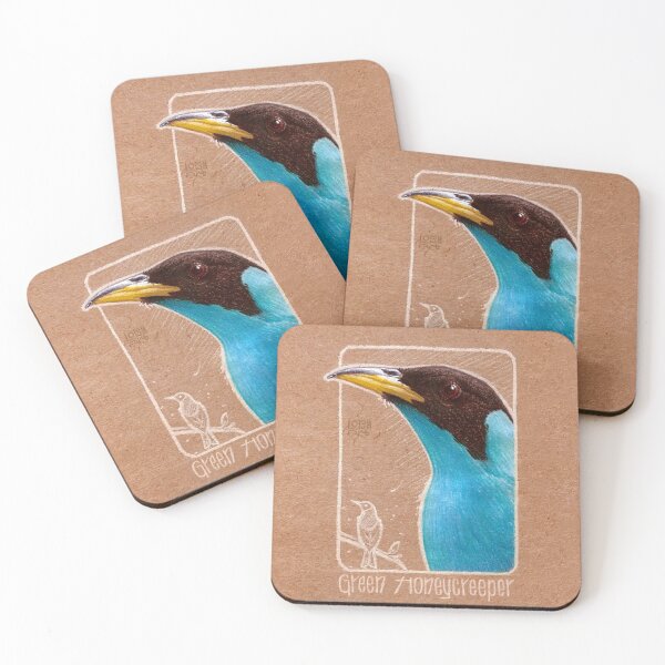 Item preview, Green honeycreeper designed and sold by LoisaArt.