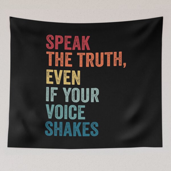 Item preview, speak the truth, even if your voice shakes| VINTAGE designed and sold by MagicBoutique.
