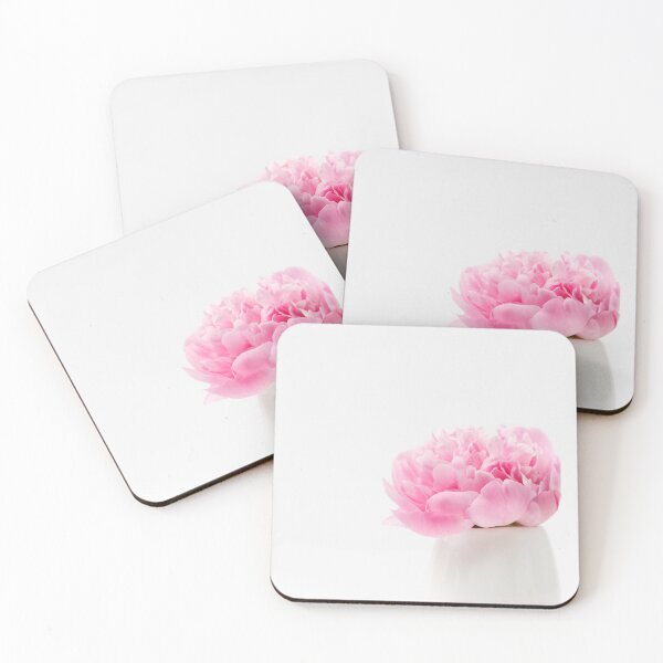 Item preview, Innocence and delicacy minimalistic valentine day concept, one single flower of pink peony in small vase on white background, concept of sensuality and femininity designed and sold by dariazu.