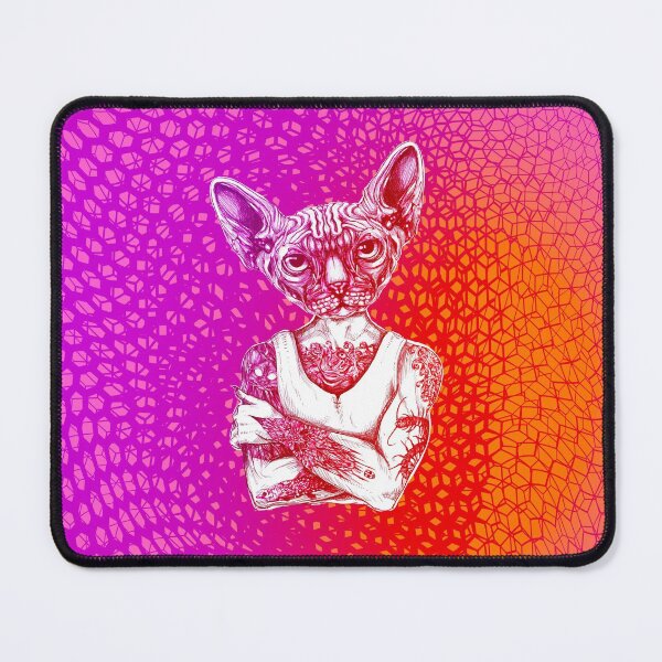 Item preview, Tattoed Sphynx Color2 designed and sold by fakeface.