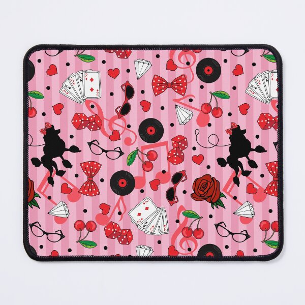Item preview, Rockabilly 1950s Rock and Roll Vintage Pattern designed and sold by HotHibiscus.