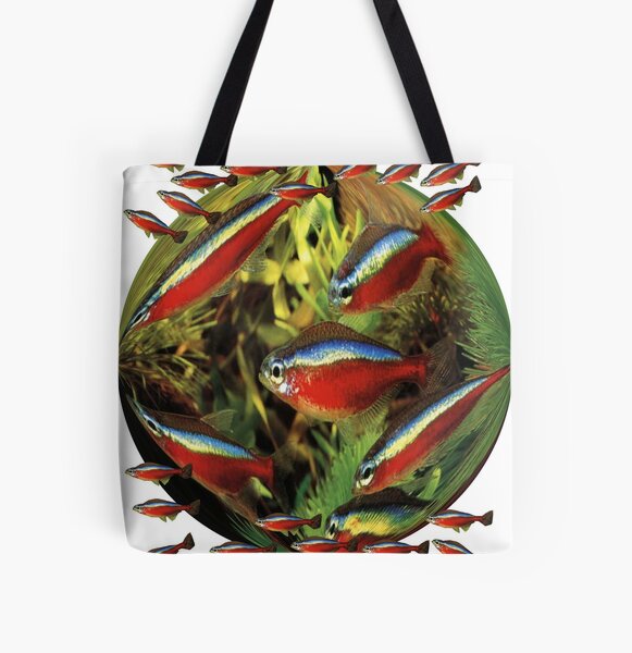 Paracheirodon axelrodi ; Cardinals All Over Print Tote Bag