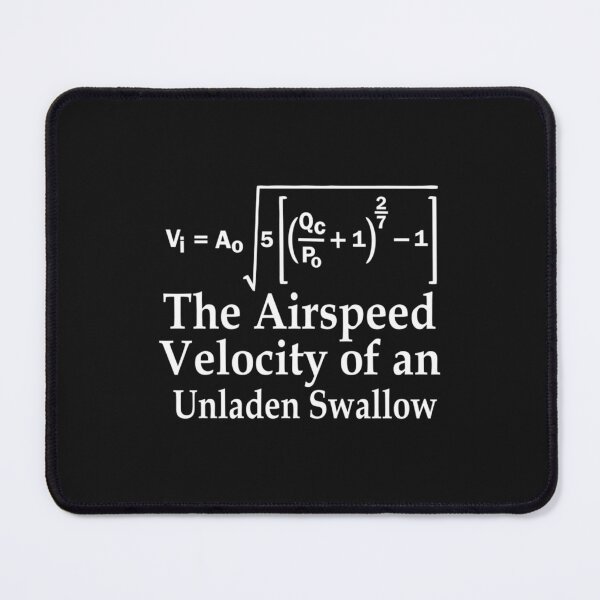 Item preview, The Airspeed Velocity of an Unladen Swallow designed and sold by shirtquarter.