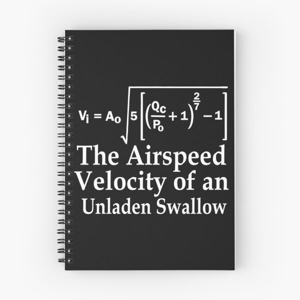 Item preview, The Airspeed Velocity of an Unladen Swallow designed and sold by shirtquarter.