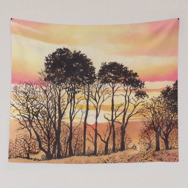 Item preview, Sunset Trees (acrylic on canvas) designed and sold by Painting By Nature.