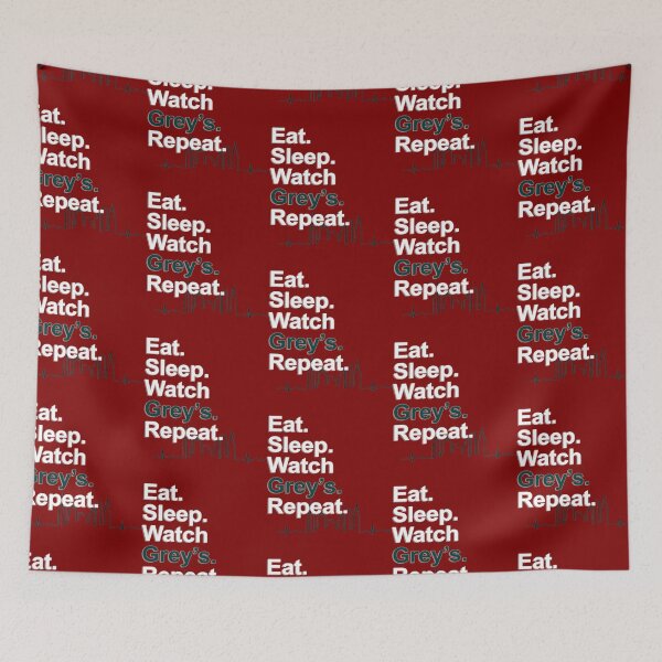 Item preview, Eat, Sleep, Watch Grey&39;s, Repeat {FULL} Classic  designed and sold by KDotDigital.