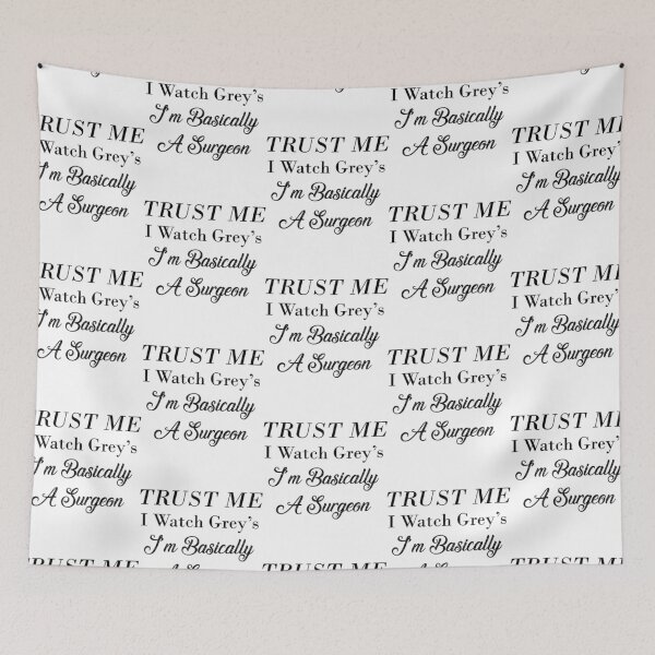 Item preview, funny shirt, Trust me I watch Grey’s I’m basically a surgeon, Funny Gift gift idea for boyfriend, hu designed and sold by KDotDigital.