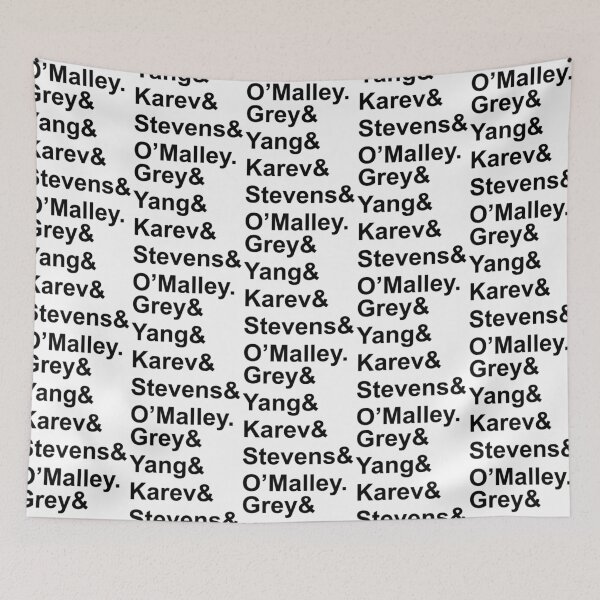 Item preview, Grey&x27;s Anatomy Names Classic  designed and sold by KDotDigital.