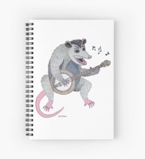 Possum playing a banjo Spiral Notebook