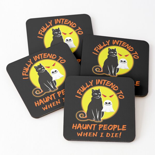 Item preview, Funny Cat I Fully Intend To Haunt People When I Die  designed and sold by WoodburyLake.