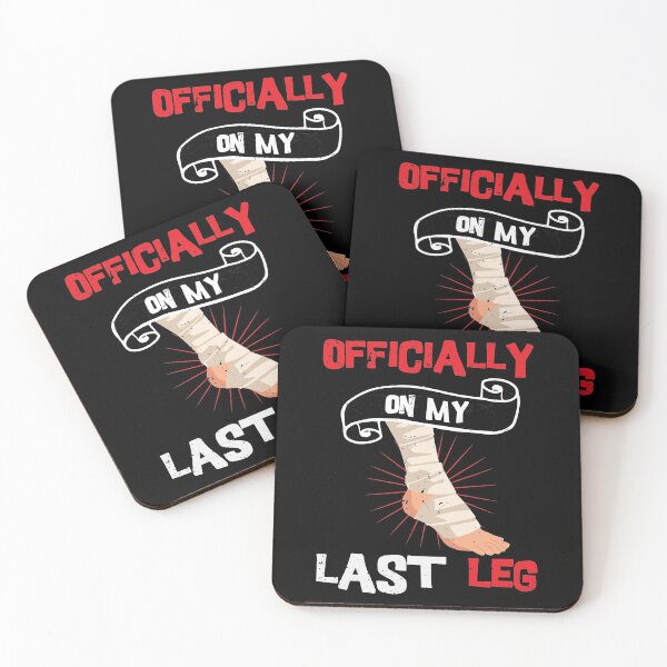 Item preview, Officially On My Last Leg / funny recovery gift, leg amputation  designed and sold by anodyle.