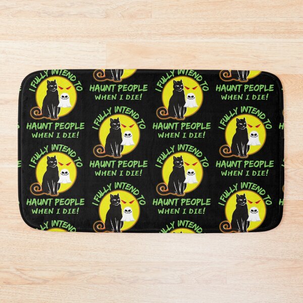 Item preview, Funny Cat I Fully Intend To Haunt People When I Die  designed and sold by WoodburyLake.