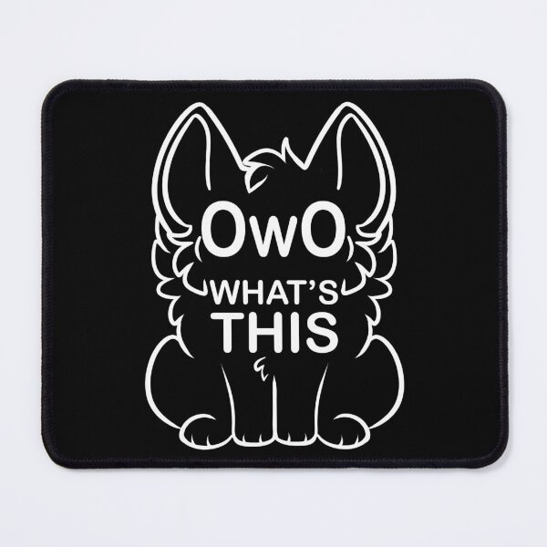 Item preview, OwO What's this? - white text designed and sold by 8Bit-Paws.