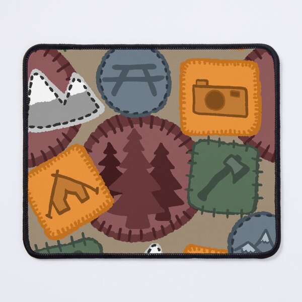 Item preview, Camping Patches designed and sold by FernAndFauna.