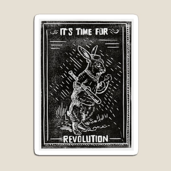 Aperçu de l'œuvre Lapin Révolutionnaire créée et vendue par Loki Propagandart.