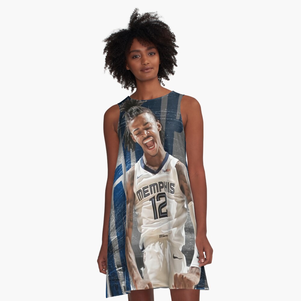 Ja Morant Fun Art Back Lacing Backless Dress