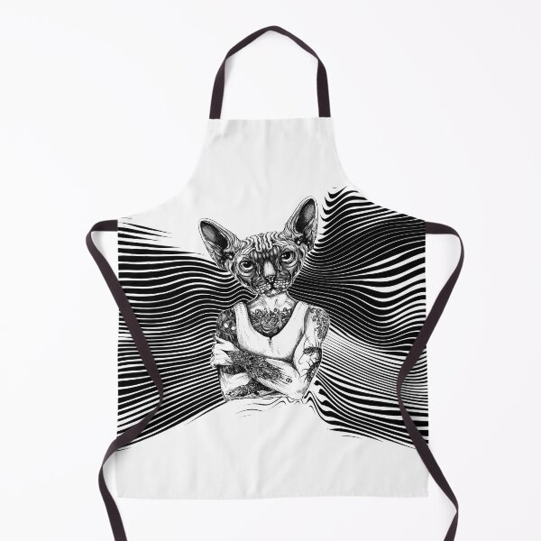 Item preview, Tattoed Sphynx BW designed and sold by fakeface.
