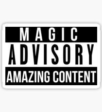 Magic Advisory Sticker