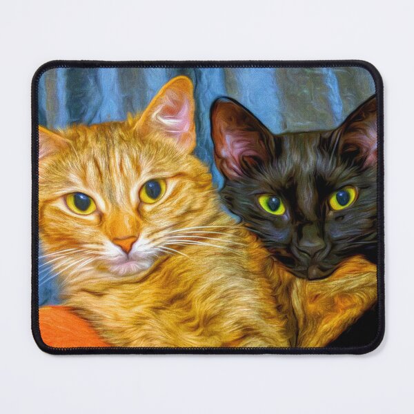 Item preview, Best Friends - 2 Cats Fine Art Oil Painting designed and sold by Epitome Girl.