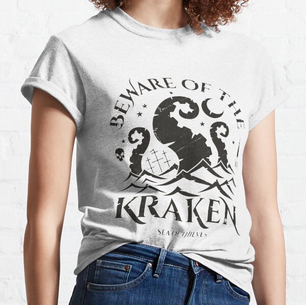 Beware of the Kraken art Classic T-Shirt