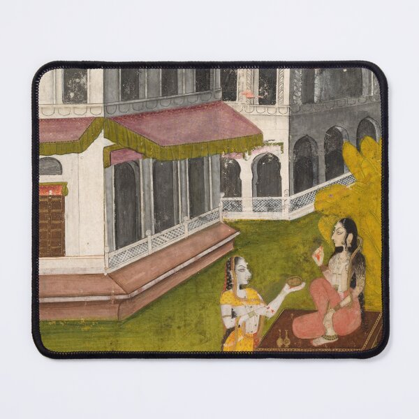 Item preview, Lady and Her Confidante designed and sold by HinduArtGallery.