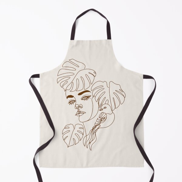 Item preview, Plant Head Woman Art Print | Woman With Plants on Head Poster | Flower Woman Wall Art | Woman With Flower Head Print | Line Drawing Woman Art Print designed and sold by OneLinePrint.