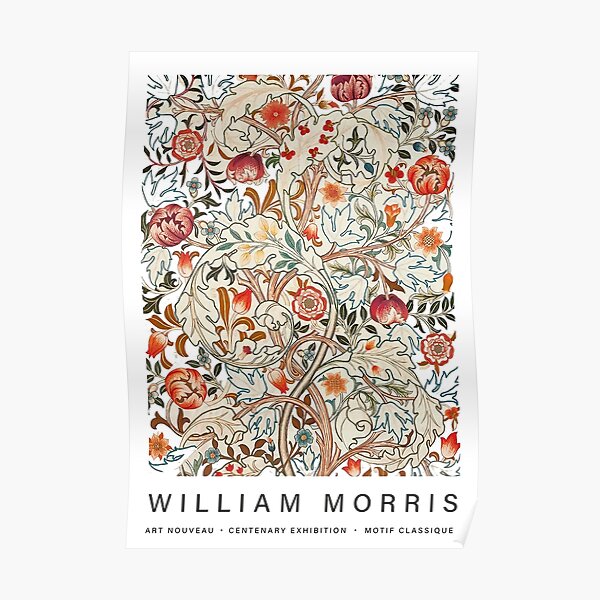 William Morris Vintage Flower Print II Poster