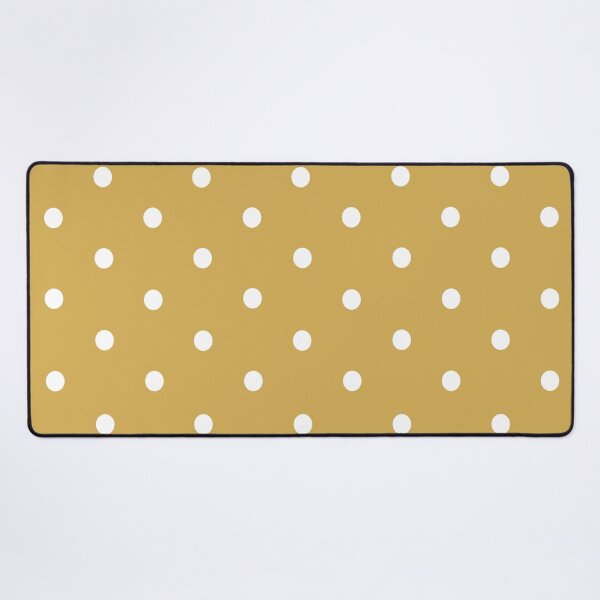Item preview, Small WHITE & GOLD POLKA DOTS designed and sold by RachelMacht.