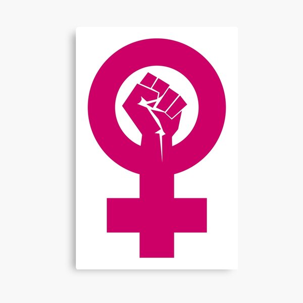 Feminist Woman Symbol Canvas Print