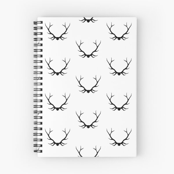 Item preview, Buck Antlers - Negro sobre blanco designed and sold by SugarPineDesign.