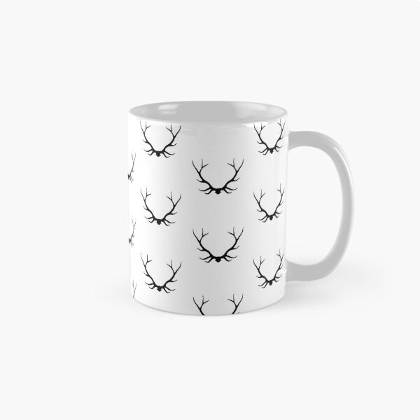 Item preview, Buck Antlers - Negro sobre blanco designed and sold by SugarPineDesign.