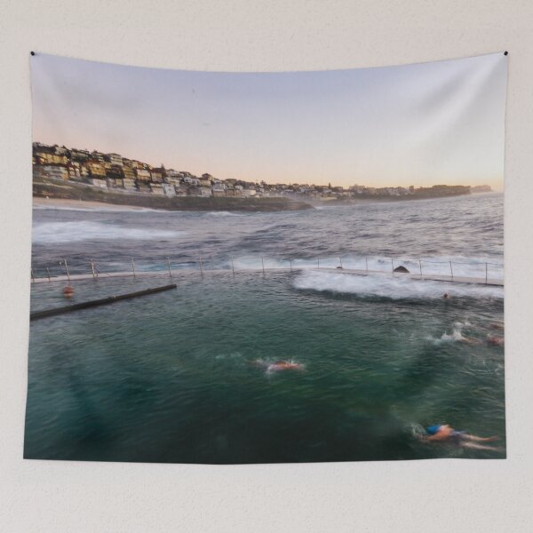 Item preview, Bronte Beach Morning Sunrise at the Rock Pool designed and sold by mariagram17.