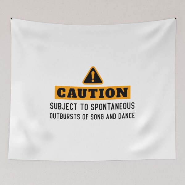 Item preview, CAUTION: SUBJECT TO SPONTANEOUS OUTBURSTS OF SONG AND DANCE designed and sold by BestComicss.