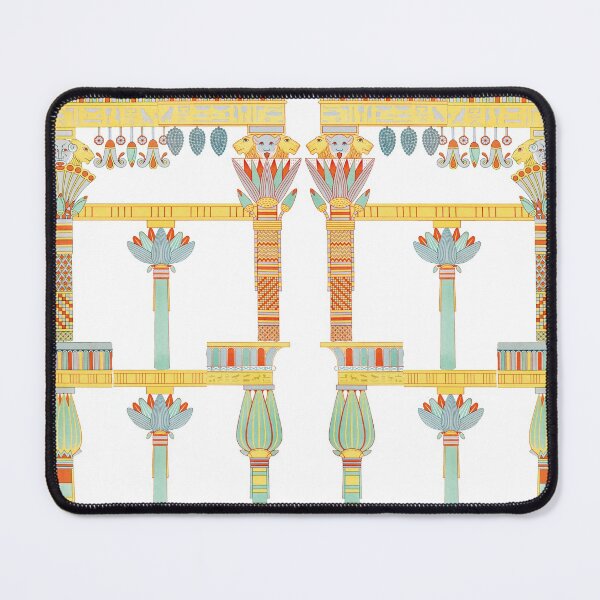 Illustration of Egyptian Columns Mouse Pad