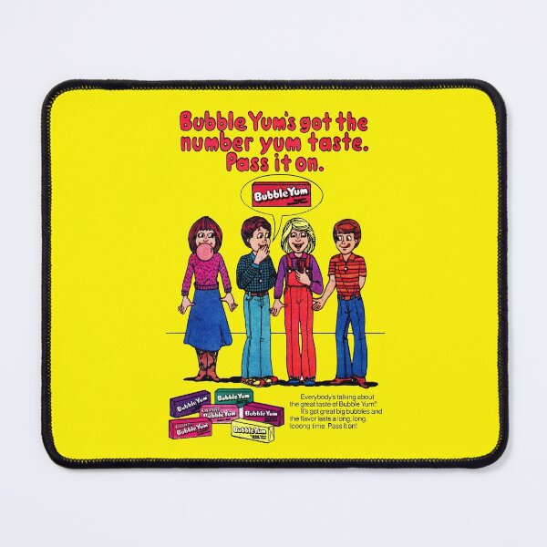 Item preview, BUBBLE GUM - ADVERT designed and sold by ThrowbackAds.