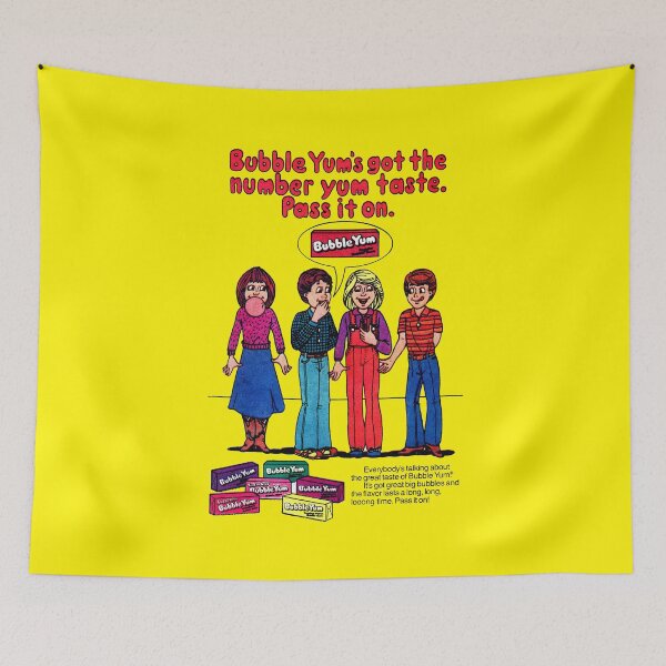 Item preview, BUBBLE GUM - ADVERT designed and sold by ThrowbackAds.