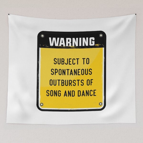 Item preview, WARNING: SUBJECT TO SPONTANEOUS OUTBURSTS OF SONG AND DANCE designed and sold by BestComicss.