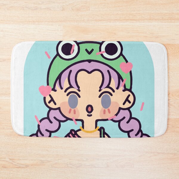 Item preview, Green Frog Hat Girl designed and sold by COLDWEAR.