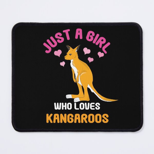 Item preview, Just a Girl Who Loves Kangaroos designed and sold by TheInkElephant.