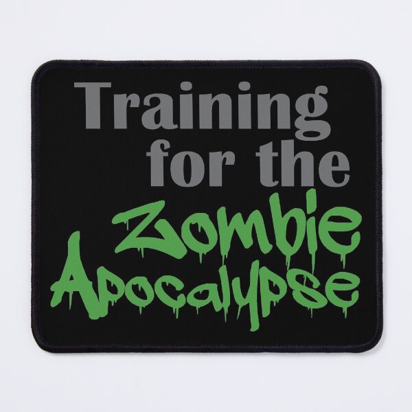 Item preview, Training for the Zombie Apocalypse Green designed and sold by TheInkElephant.