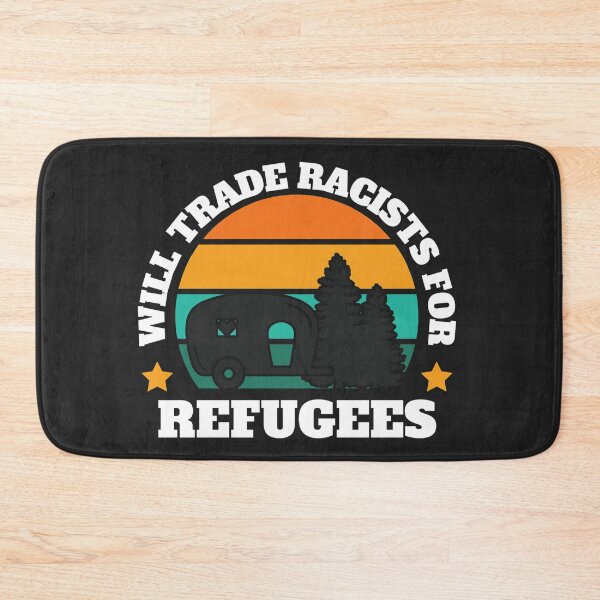 Item preview, Will trade racists for refugees (Camping RV Sunset) designed and sold by UnboundFull.